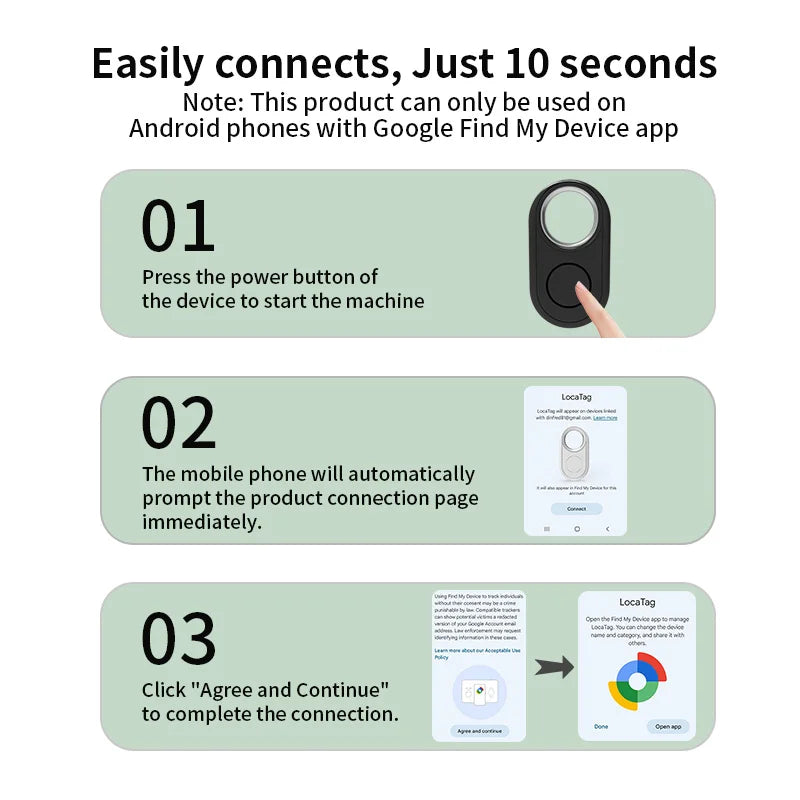 GPS Tracker for Samsung Phones Android Google Find My Device Bluetooth Locator Finder Global Positioning Anti-lost Smart Tag BLACKBEARD OUTDOOR INDUSTRIES