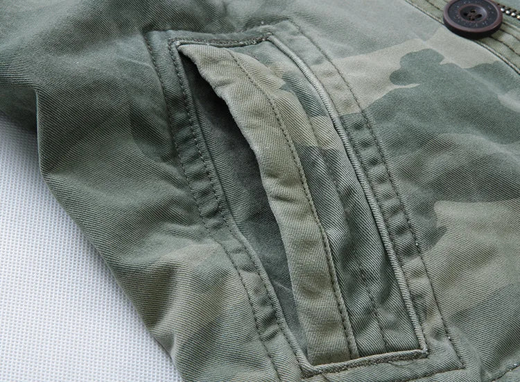 Veste Homme M65 Denim Rétro – Cargo Multi Poches – Style Militaire Outdoor Casual - BLACKBEARD OUTDOOR INDUSTRIES