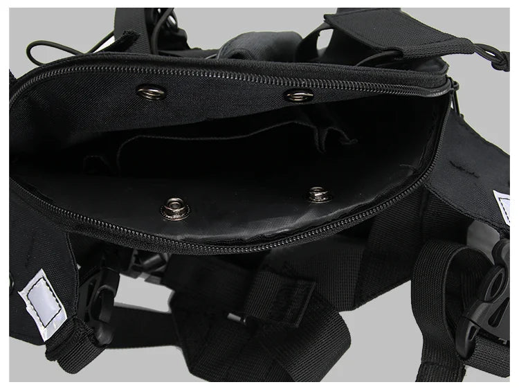 XIERDE Walkie Talkie Radio Holster & Chest Rig - Nylon Radio Case BLACKBEARD OUTDOOR INDUSTRIES