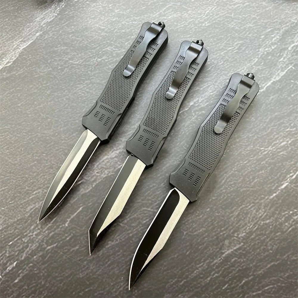 Couteau de Poche Tactique OTF – Lame 440C, Manche ABS – EDC - BLACKBEARD OUTDOOR INDUSTRIES