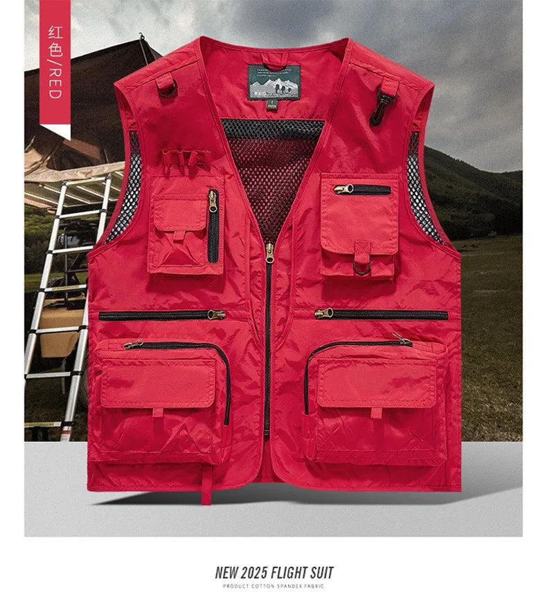 Gilet Tactique Homme Été – 14 Poches, Mesh Respirant - BLACKBEARD OUTDOOR INDUSTRIES