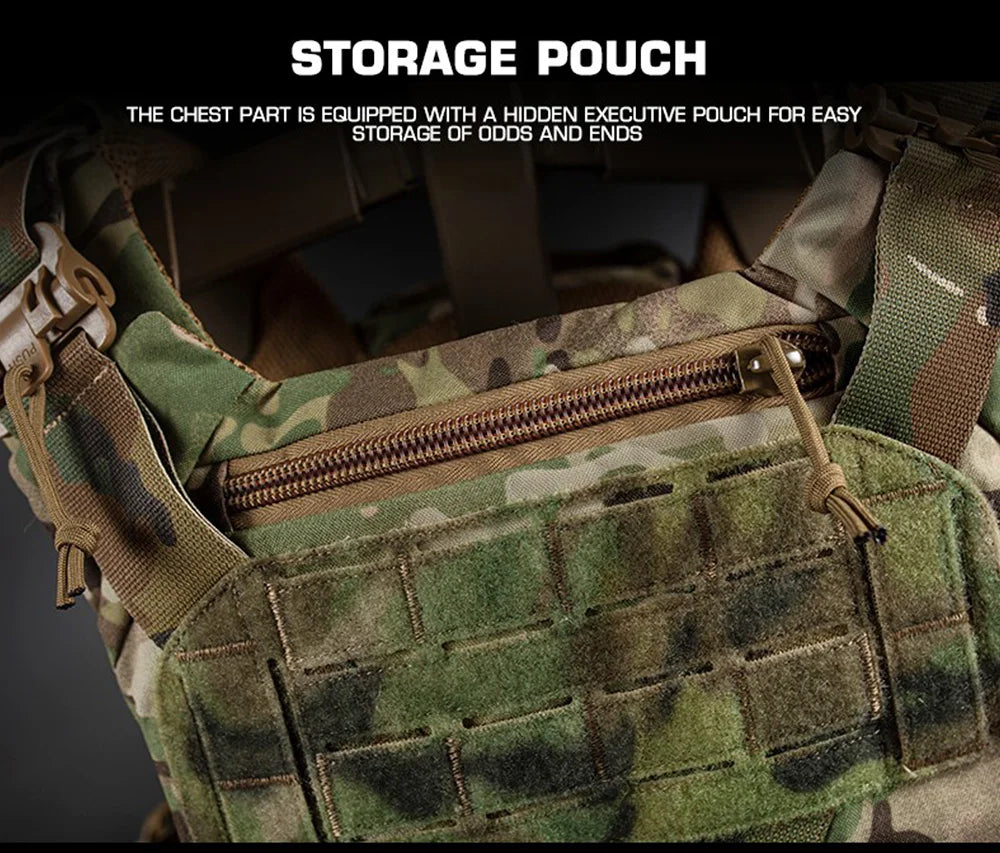 Gilet Tactique Outdoor 3.0 K19 pour Chasse – Porte Plaques MOLLE avec Système de Libération Rapide et Ceinture Ajustable – Équipement de Combat BLACKBEARD OUTDOOR INDUSTRIES