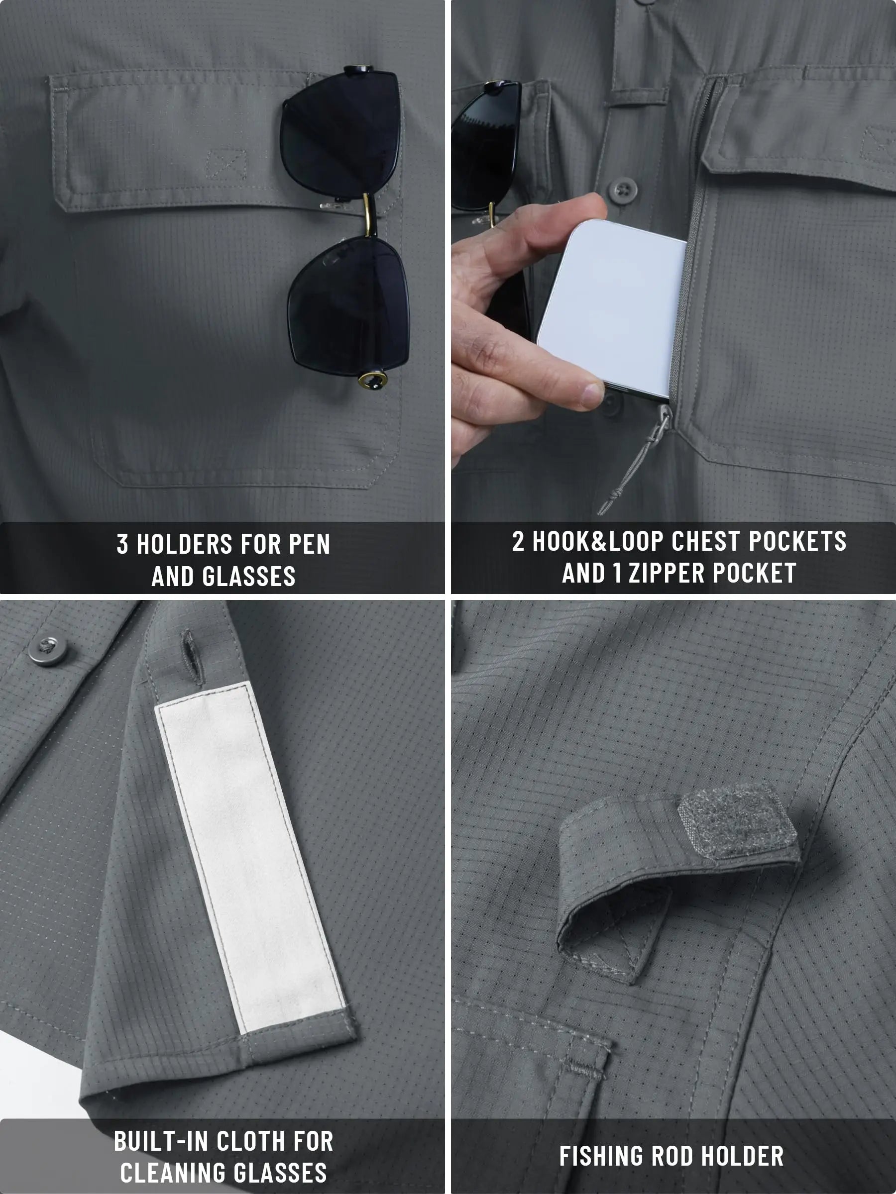 Chemise Tactique Homme TACVASEN ST144 – UPF 50+ Manches Longues | Séchage Rapide | Respirante | Multi-poches - BLACKBEARD OUTDOOR INDUSTRIES