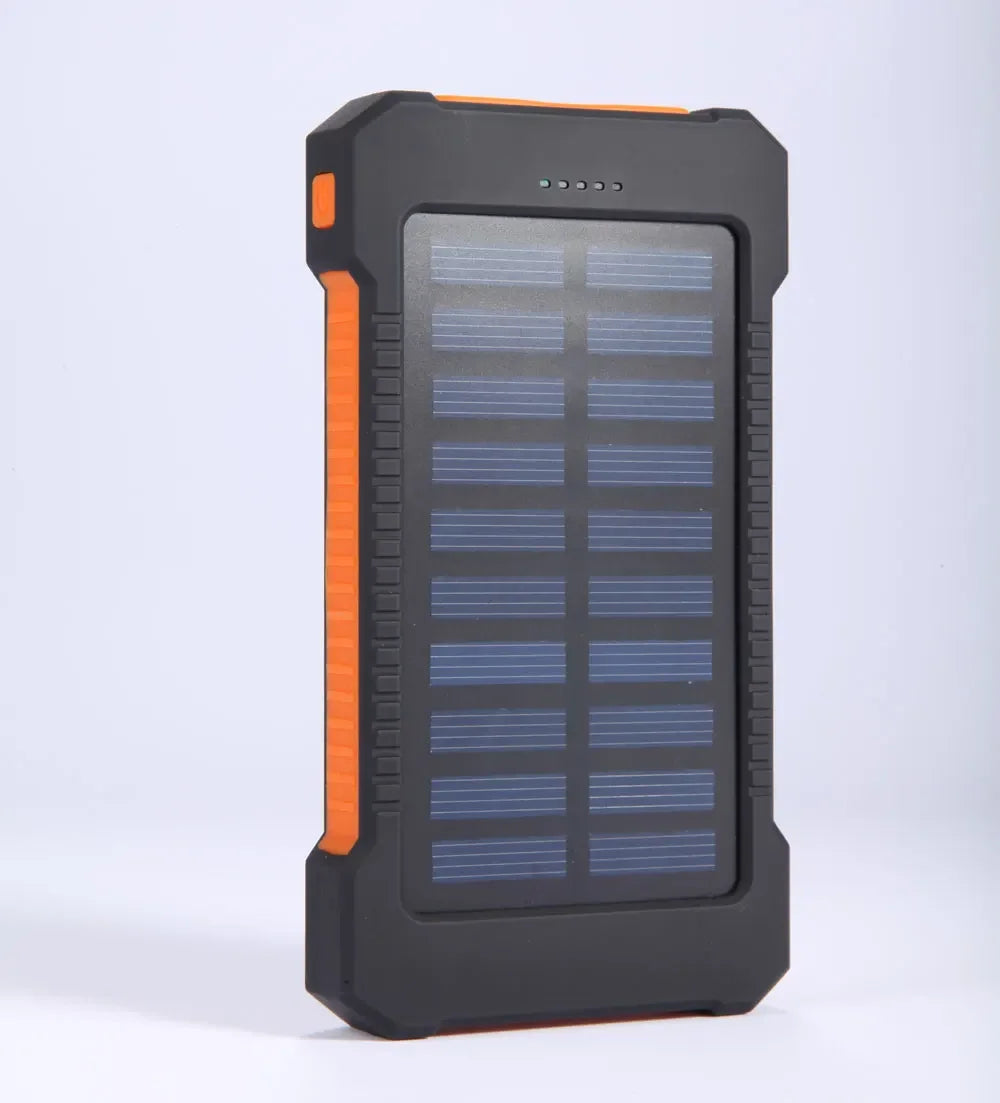 Power Bank Solaire 20 000mAh Étanche – Chargeur d'Urgence avec LED SOS & Boussole - BLACKBEARD OUTDOOR INDUSTRIES