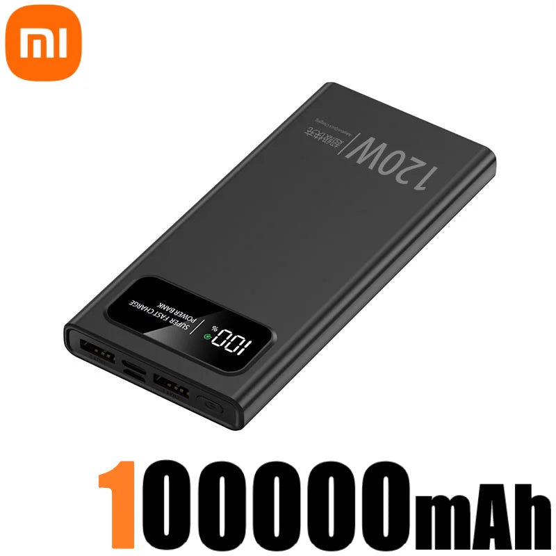 Batterie Externe Xiaomi 200000mAh – 120W Super Charge – Charge Ultra-Rapide Multi-Appareils – Écran LED – Type-C/USB-A - BLACKBEARD OUTDOOR INDUSTRIES