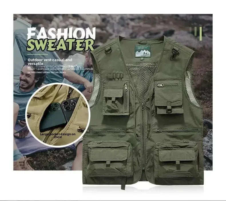 Gilet Homme Multi-Poches en Maille — Modèle 8512 - BLACKBEARD OUTDOOR INDUSTRIES