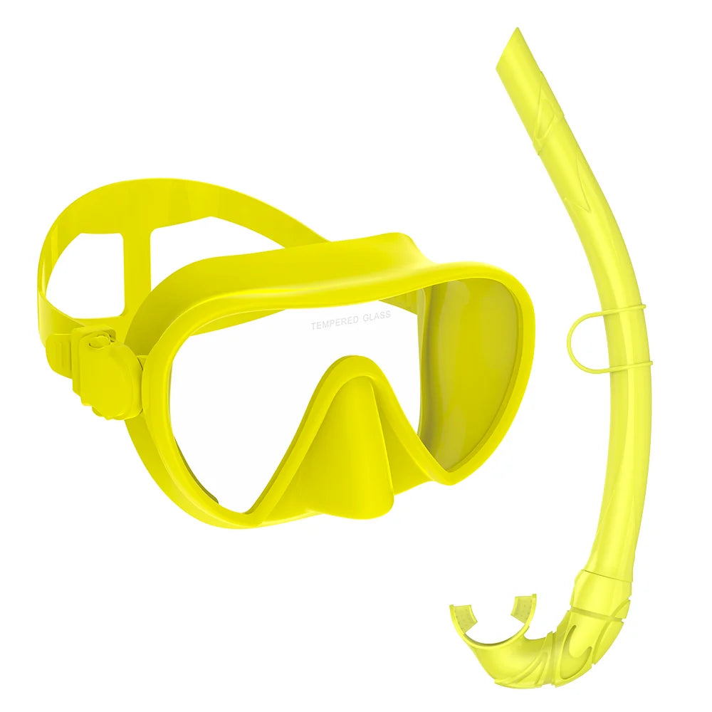 JoyMaySun Masque de Plongée Frameless avec Tuba – Set de Snorkeling Ultra Léger et Compact - BLACKBEARD OUTDOOR INDUSTRIES