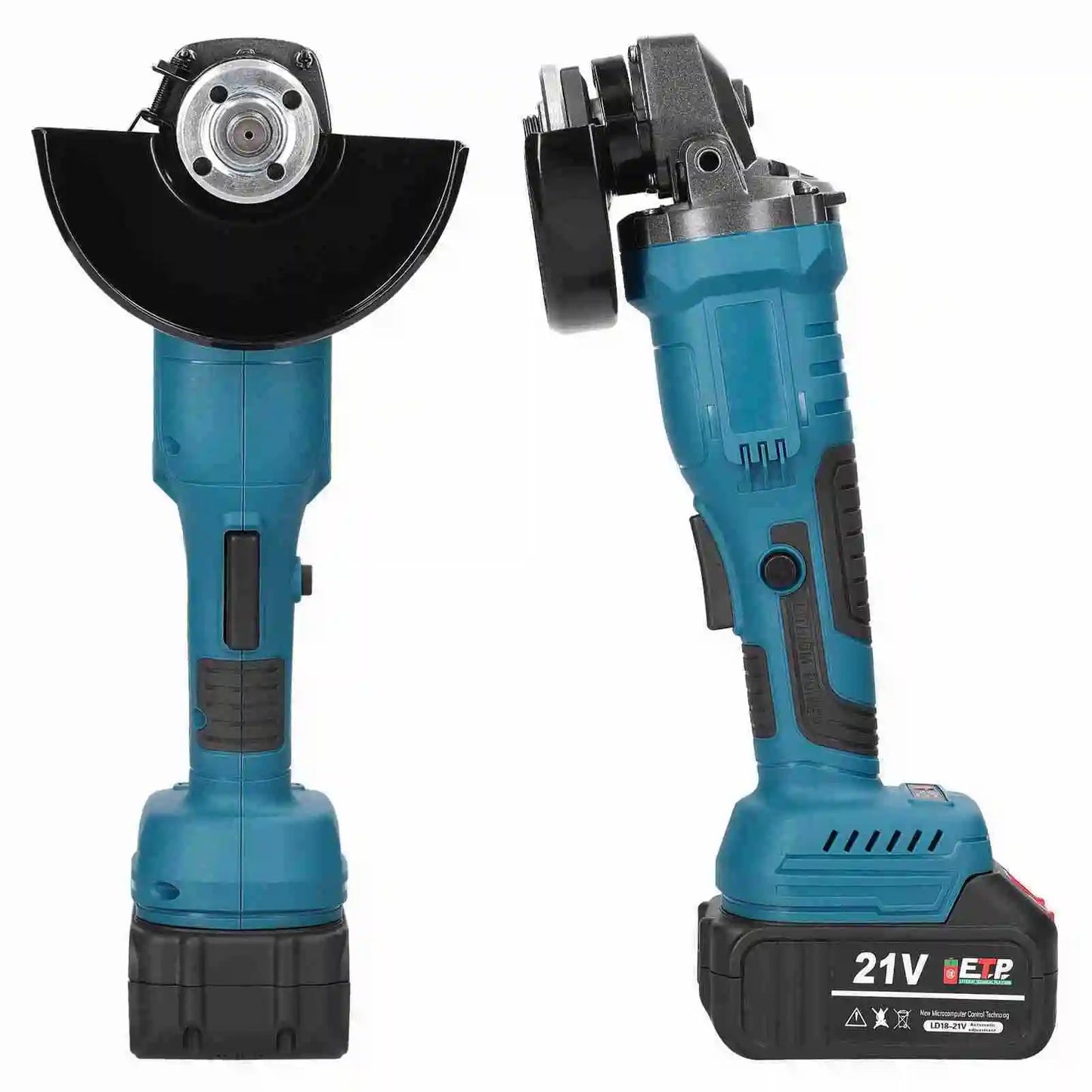 Meuleuse d'Angle Sans Fil 21V - Outil Professionnel avec 2 Batteries et Moteur brushless BLACKBEARD OUTDOOR INDUSTRIES