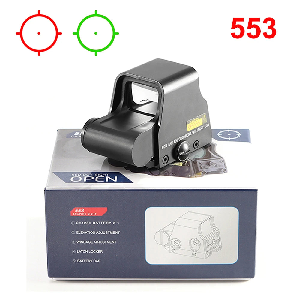 Viseur Holographique 553 Red Dot — Rouge et Vert — Reflex Sight pour Rails 20 mm Ma boutique