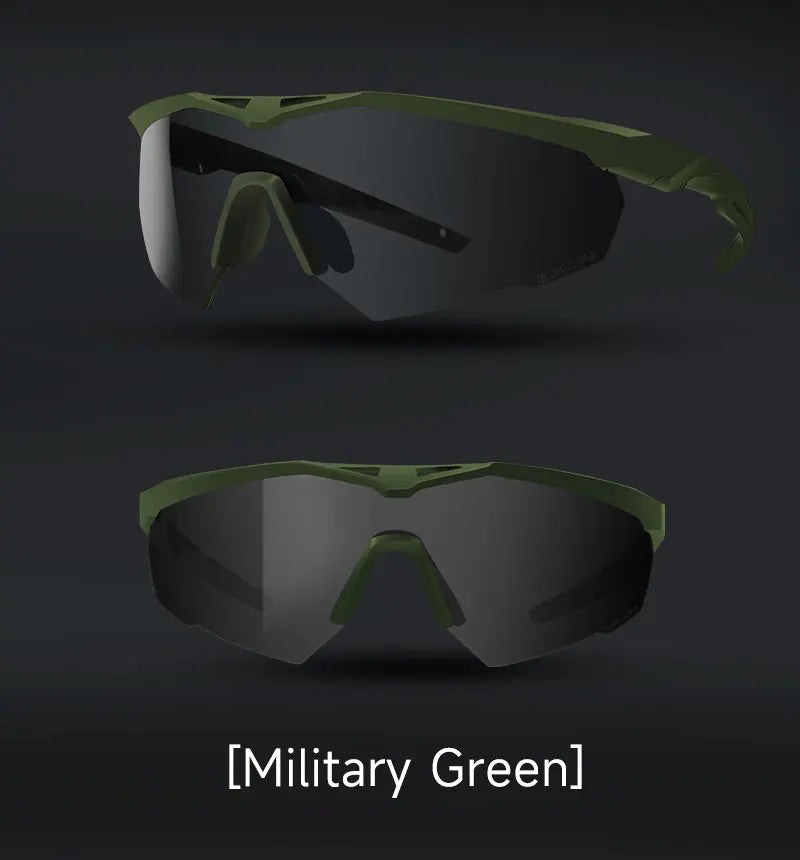 Lunettes Tactiques de Tir 3 Lentilles - Lunettes Résistantes aux Impacts, Anti-buée et Anti-vent BLACKBEARD OUTDOOR INDUSTRIES