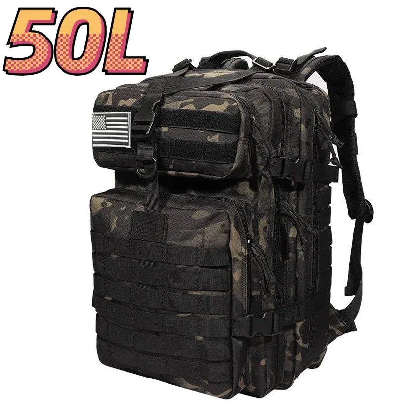 Thuram Sac à Dos Nylon 1000D Imperméable 30L/50L – Trekking, Pêche, Chasse, Camping, Randonnée - BLACKBEARD OUTDOOR INDUSTRIES