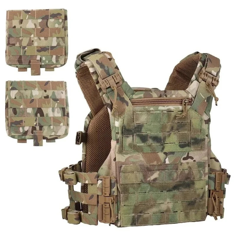 Gilet Tactique MOLLE K19 3.0 – Porte-Plates pour Chasse, Airsoft et Combat avec Système de Libération Rapide et Ceinture Ajustable – Armure de Corps - BLACKBEARD OUTDOOR INDUSTRIES
