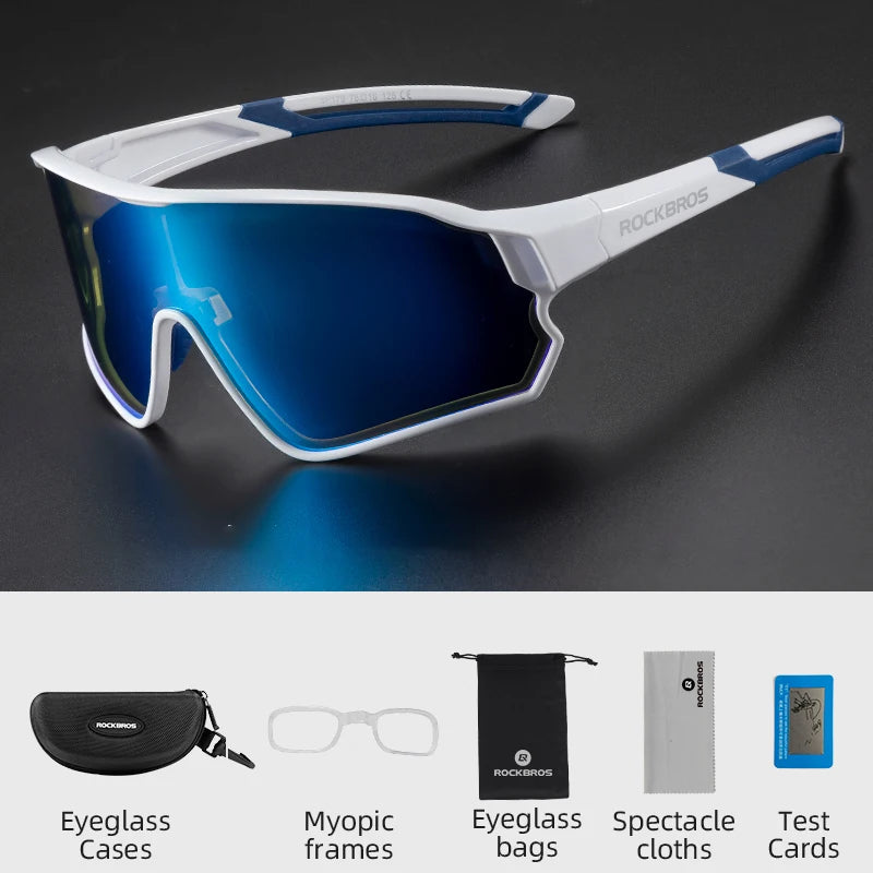 ROCKBROS Lunettes de Vélo Polarisées UV400 – Protection Solaire, Ultra-légères, Grand Cadre MTB & Route - BLACKBEARD OUTDOOR INDUSTRIES