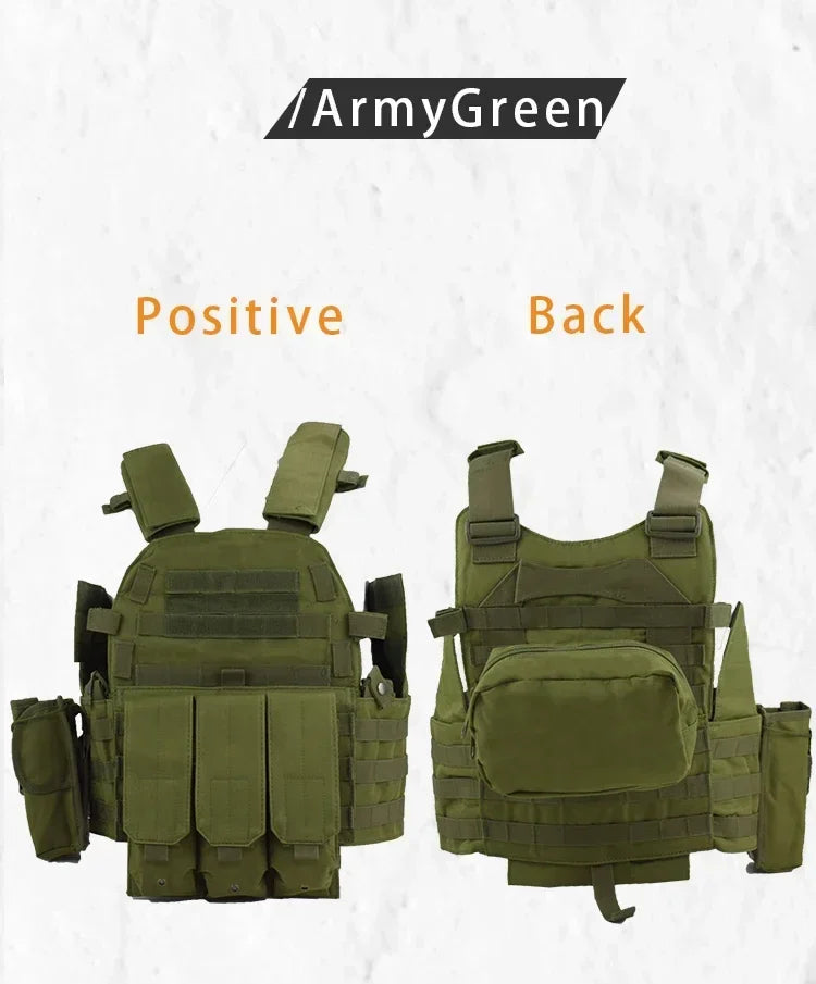 Gilet Tactique Militaire 6094 – Airsoft, Chasse, Armée, Wargame - BLACKBEARD OUTDOOR INDUSTRIES