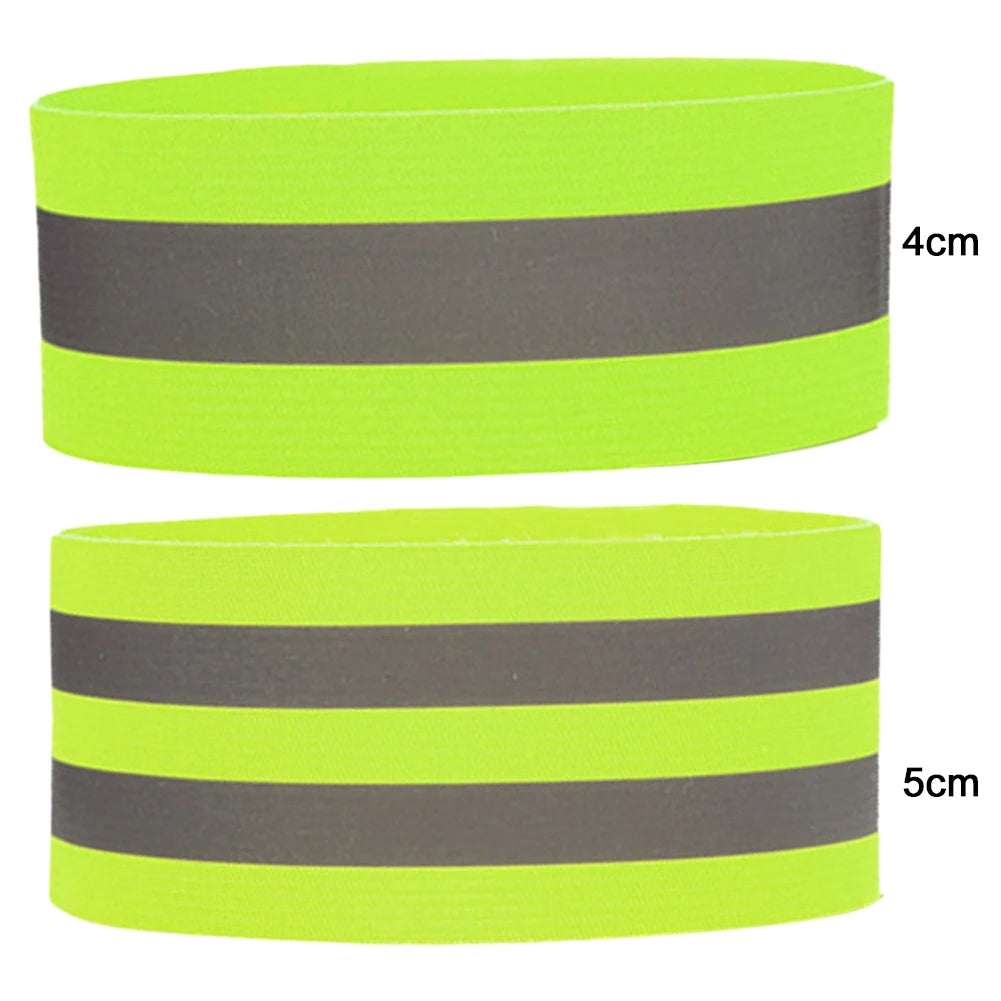 Bandes Réfléchissantes Élastiques - Armbands, Bracelets, Bandes de Cheville et Jambes, Haute Visibilité pour Sécurité Nocturne (Course, Cyclisme, Marche) - BLACKBEARD OUTDOOR INDUSTRIES