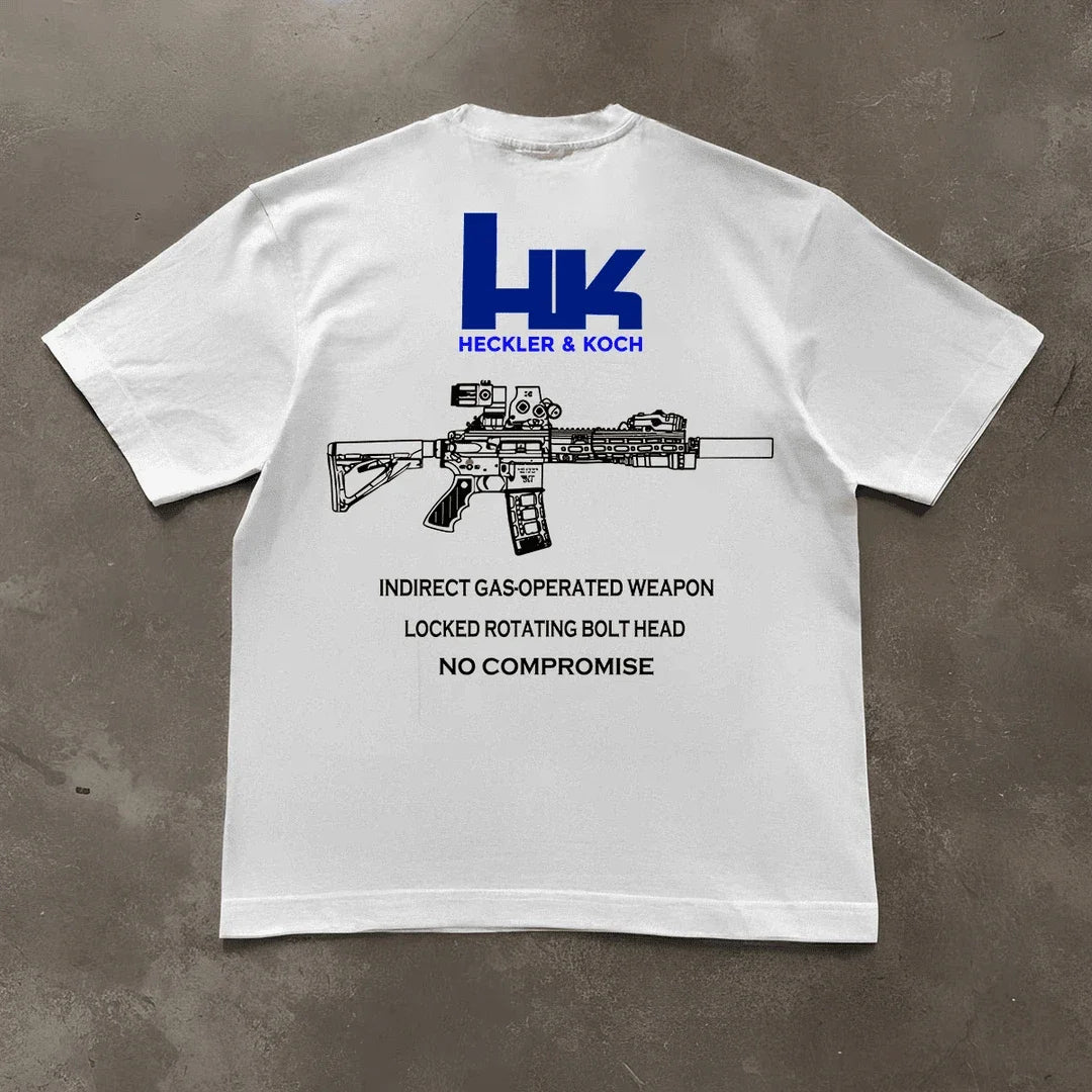 T-shirt Homme Graphique HK416 – 100% Coton - BLACKBEARD OUTDOOR INDUSTRIES