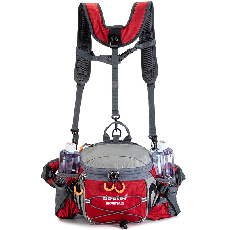 Sac à Taille de Sport Outdoor – Sac à Dos de Cyclisme, Randonnée et Camping avec Porte-bouteilles, Sangle Détachable – Sac Bandoulière Multifonction pour Homme - BLACKBEARD OUTDOOR INDUSTRIES