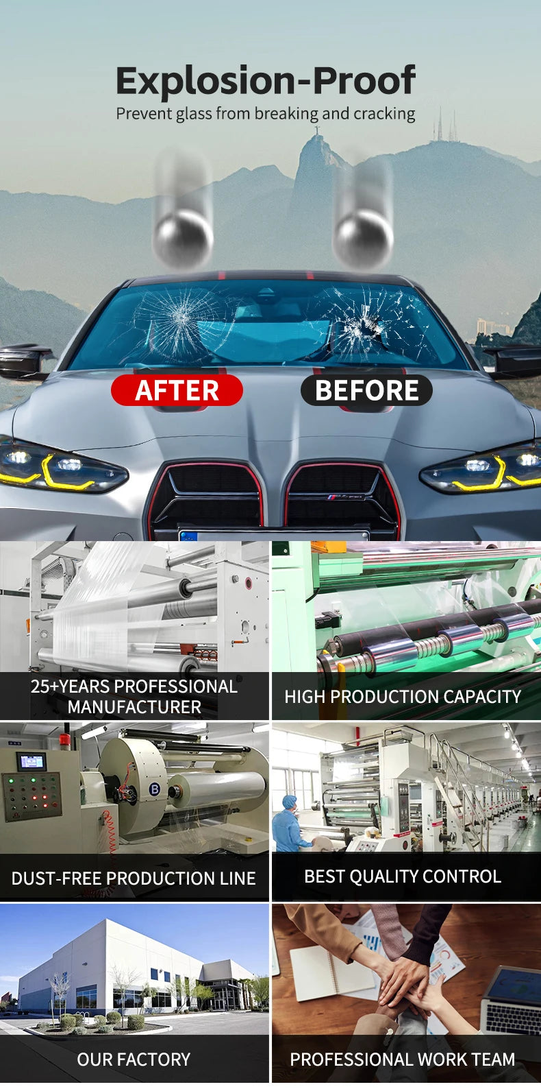 Film de Protection Solaire et Anti-Explosion 3M pour Fenêtres Automobile CS CR Series - BLACKBEARD OUTDOOR INDUSTRIES
