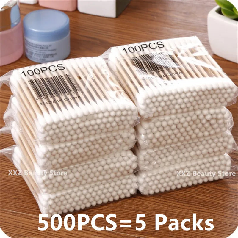 Coton-Tiges Double Têtes – Bâtonnets en Bois avec Embouts en Coton Pur – Nettoyage Nez, Oreilles & Soins Beauté - BLACKBEARD OUTDOOR INDUSTRIES