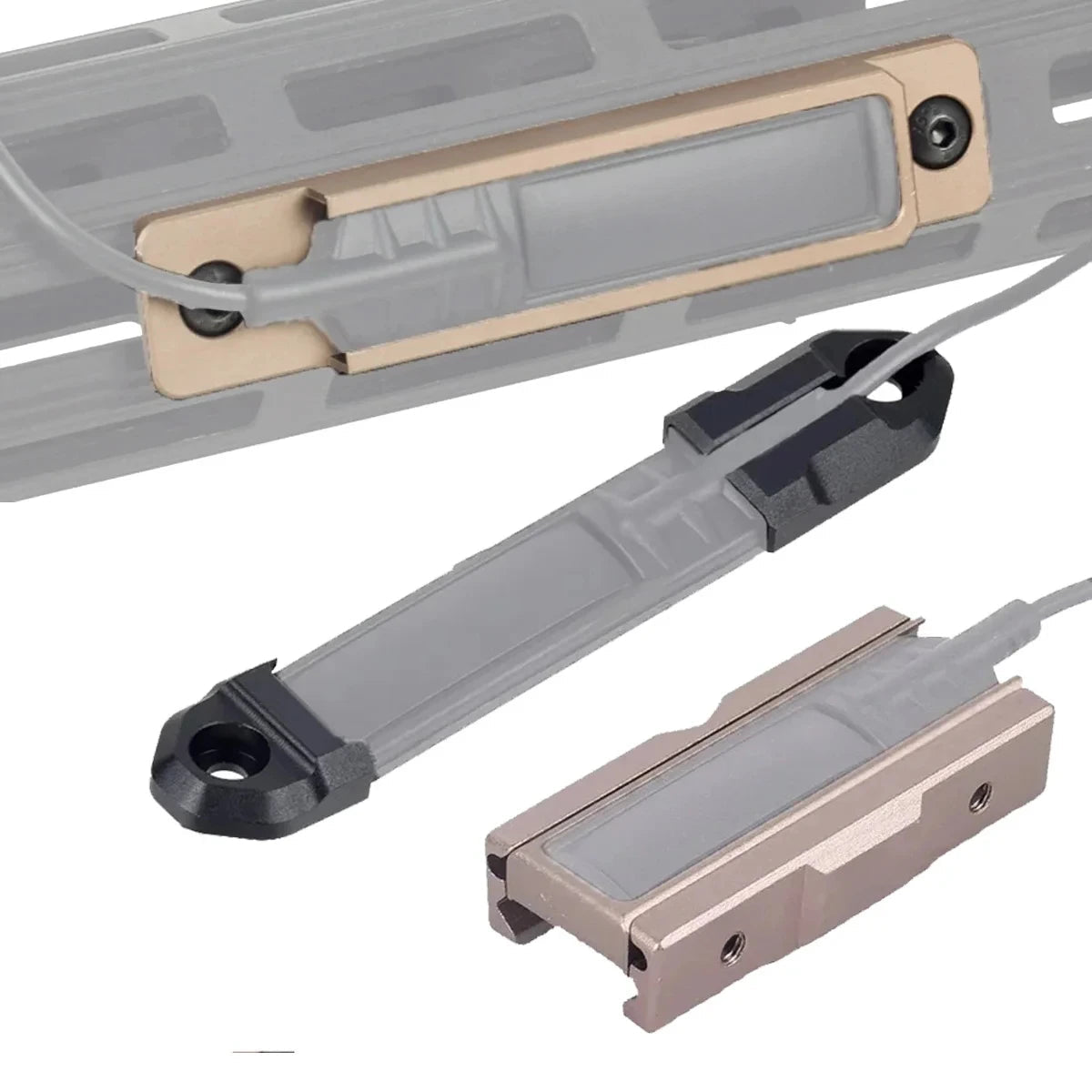 Interrupteur à Plaque de Pression pour Lampe Scout – Montage Rail M-LOK / KeyMod / Picatinny – Compatible SF M600 / M300 Ma boutique