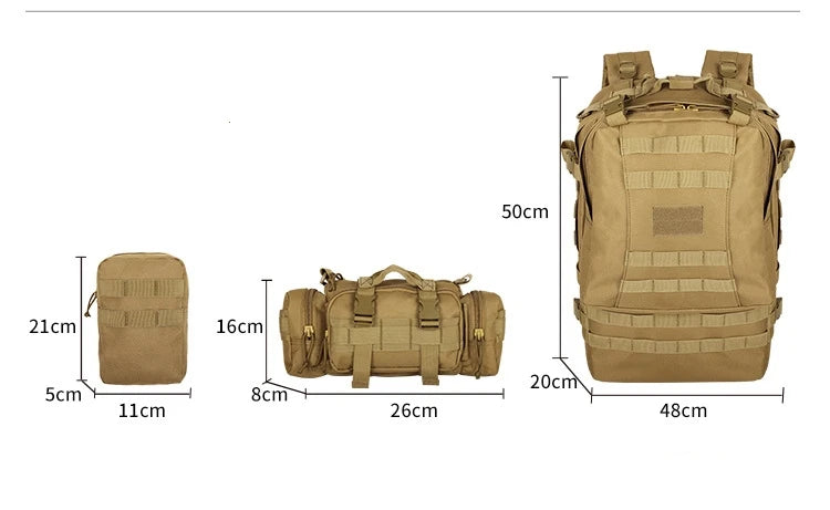 YAKEDA Sac à Dos Tactique MOLLE – Sac Duffel Multifonction Outdoor - BLACKBEARD OUTDOOR INDUSTRIES