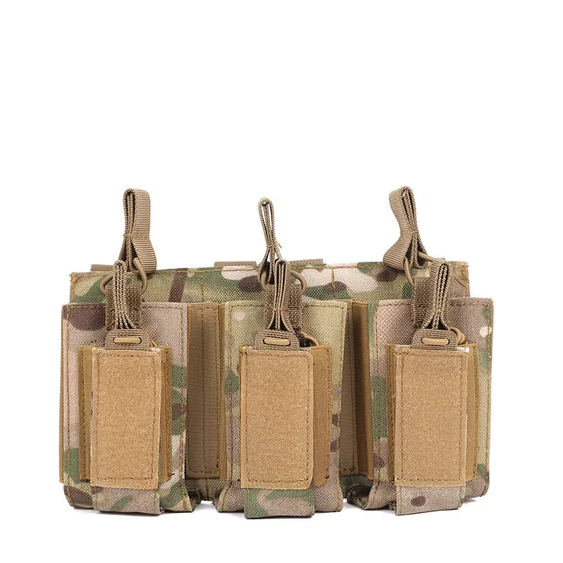 Poche Tactique Triple Chargeur – Ouverture Rapide – Compatible M4/M16/AK – Système Molle - BLACKBEARD OUTDOOR INDUSTRIES