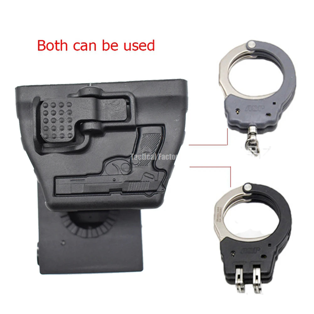 Étui Tactique pour Menottes avec Support Rotatif à 360° – Housse de Ceinture pour Menottes, Accessoire de Chasse et d'Équipement Tactique BLACKBEARD OUTDOOR INDUSTRIES