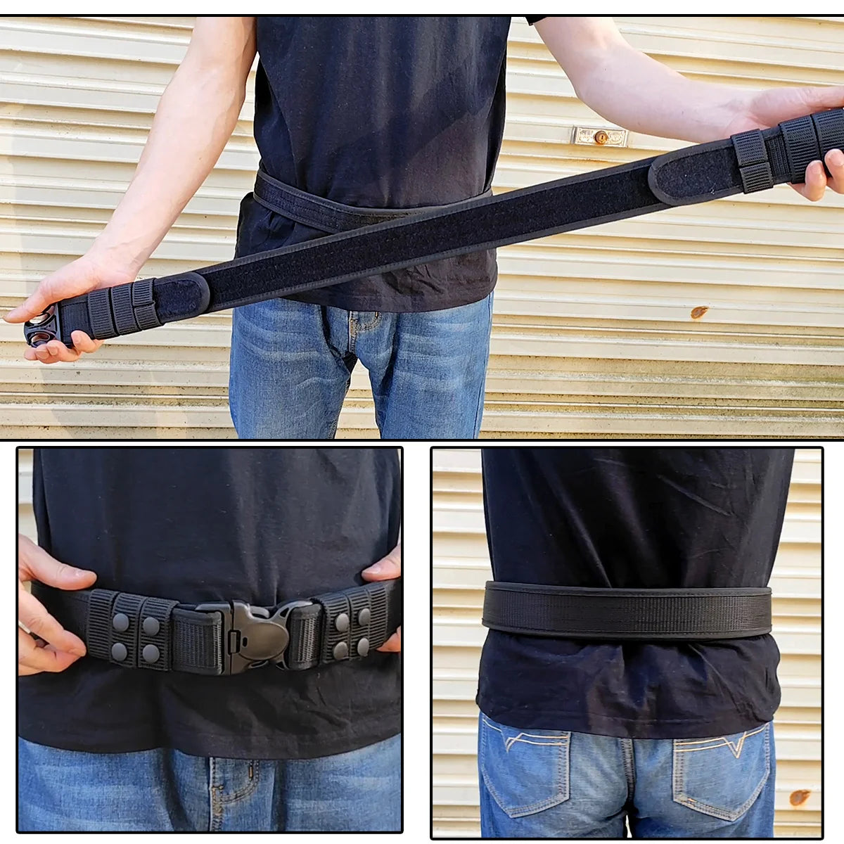 Ceinture Tactique Homme 1.97" en Nylon – Ceinture de Sécurité et de Service avec Boucle POM, Ceinture de Chasse et d'Utilité, Ceinture Polyvalente pour Activités Tactiques et Sécurité BLACKBEARD OUTDOOR INDUSTRIES