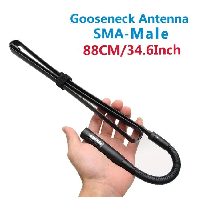 ABBREE AR-152 / AR-148 – Antenne Tactique avec Câble Coaxial SMA-Femelle pour Baofeng UV-5R / UV-82 / UV-9R Plus - BLACKBEARD OUTDOOR INDUSTRIES