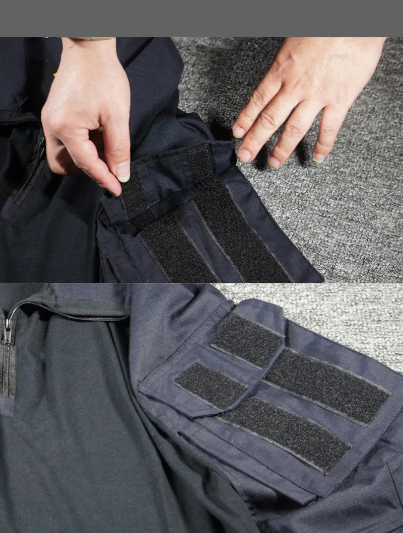 Costume Tactique Tom Plus GEN3 G3 Bleu Foncé – Ensemble Chemise à Manches Longues + Pantalon Long - BLACKBEARD OUTDOOR INDUSTRIES