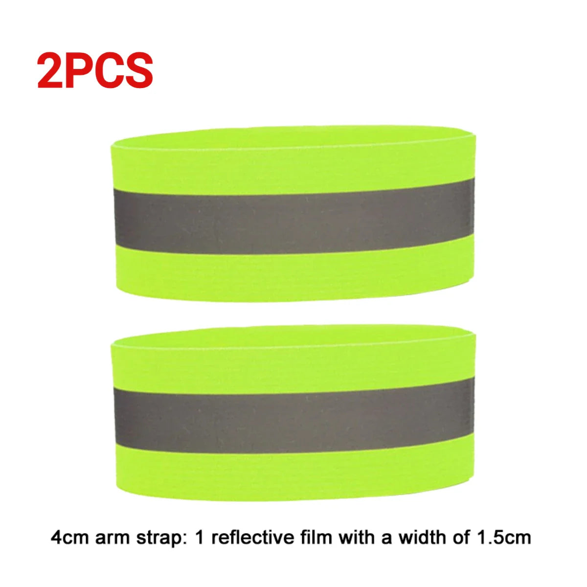 Bandes Réfléchissantes Élastiques - Armbands, Bracelets, Bandes de Cheville et Jambes, Haute Visibilité pour Sécurité Nocturne (Course, Cyclisme, Marche) - BLACKBEARD OUTDOOR INDUSTRIES