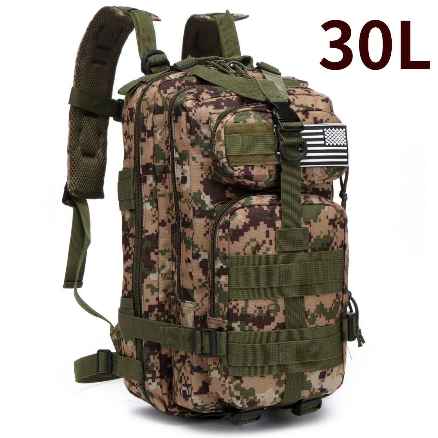 Thuram Sac à Dos Nylon 1000D Imperméable 30L/50L – Trekking, Pêche, Chasse, Camping, Randonnée - BLACKBEARD OUTDOOR INDUSTRIES