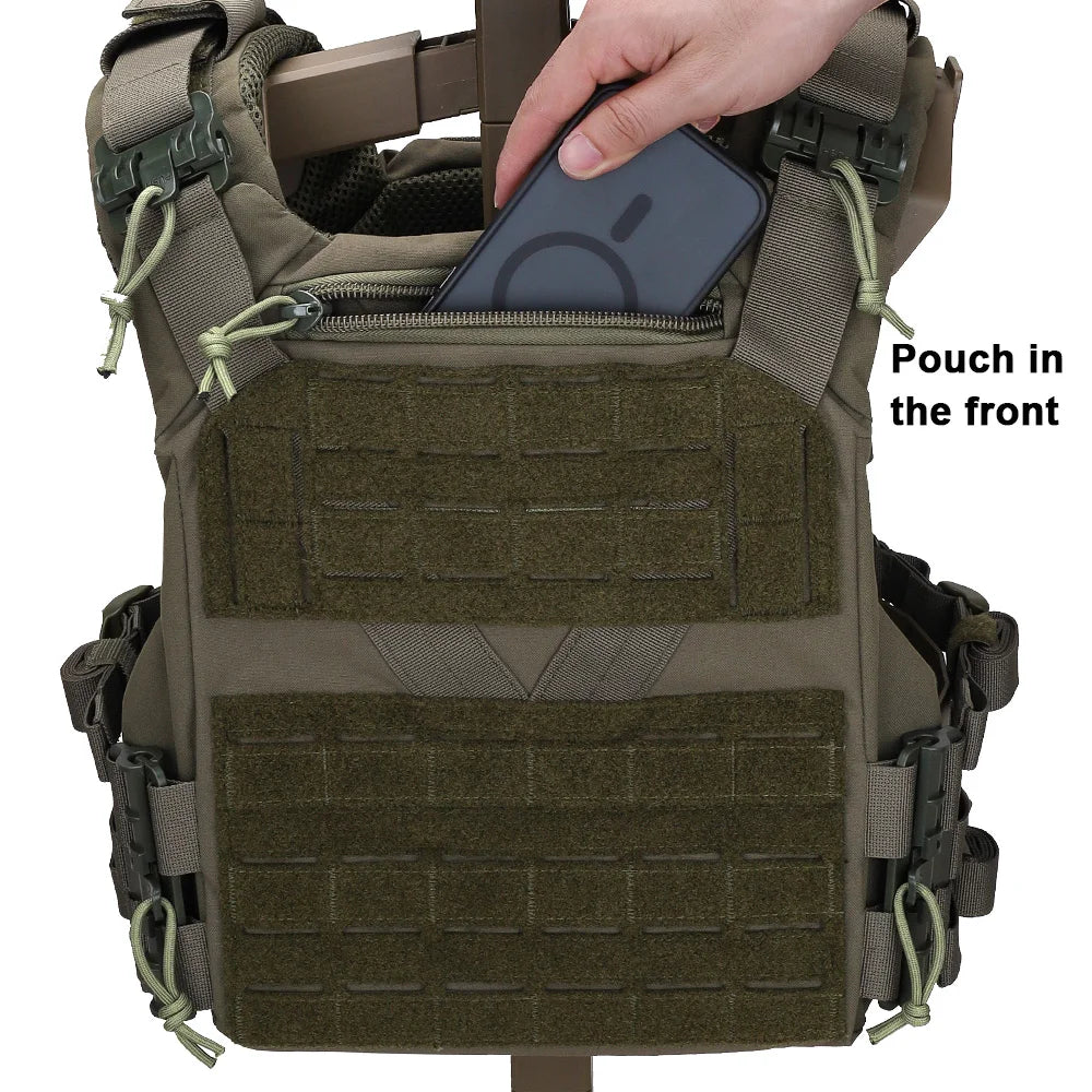 Gilet Tactique Outdoor 3.0 K19 pour Chasse – Porte Plaques MOLLE avec Système de Libération Rapide et Ceinture Ajustable – Équipement de Combat BLACKBEARD OUTDOOR INDUSTRIES
