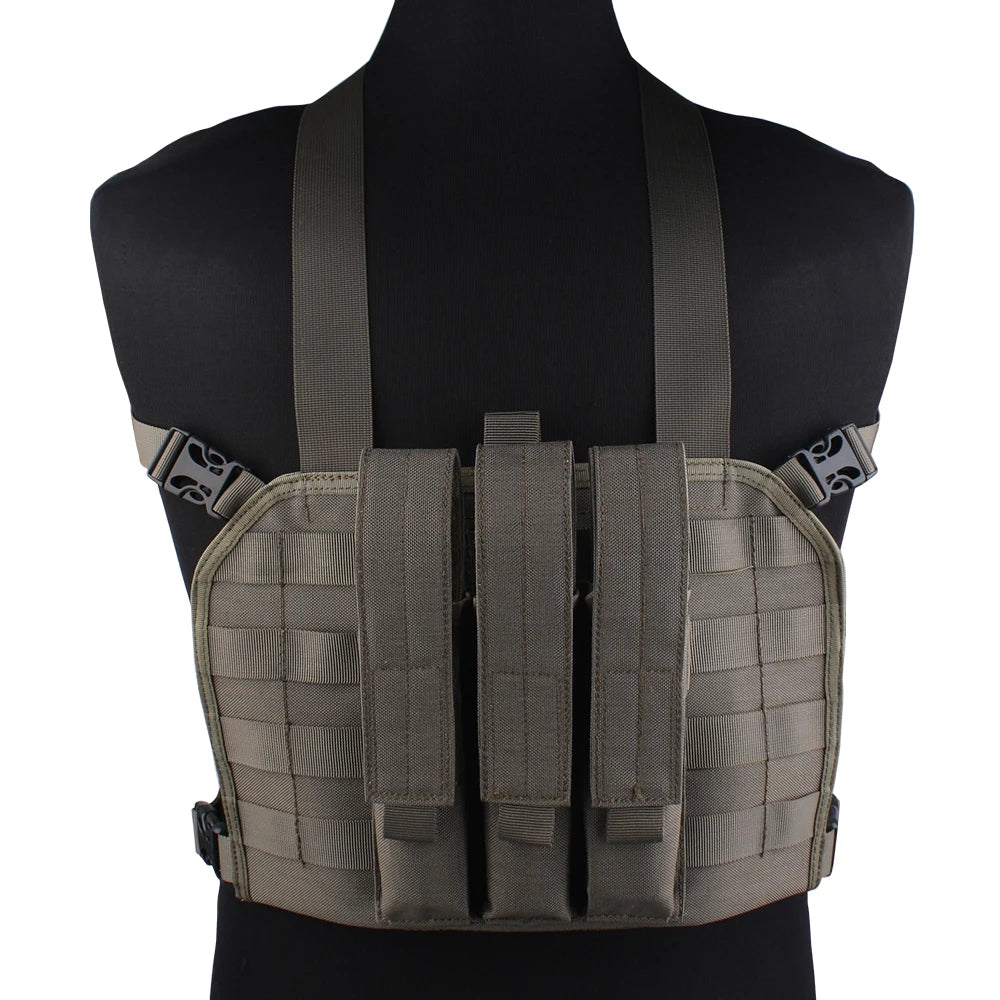 EMERSONGEAR MP7 Chest Rig avec Poche à Magazines – Gilet Tactique MOLLE pour Airsoft, Chasse et Camping - BLACKBEARD OUTDOOR INDUSTRIES