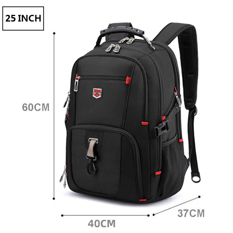 Sac à Dos Imperméable 20 pouces avec Port USB – Sac École et Voyage Antivol Unisexe à Haute Capacité - BLACKBEARD OUTDOOR INDUSTRIES