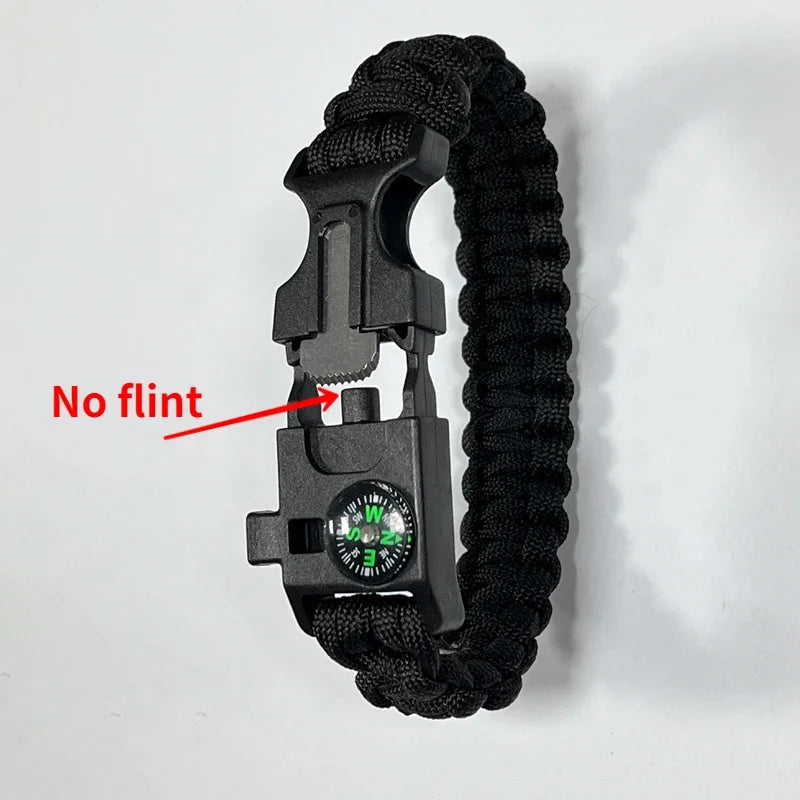 Bracelet de Survie Paracorde 3 en 1 pour Hommes et Femmes – Boussole, Sifflet, Couteau – Accessoire Multi-fonction pour Camping, Randonnée et Urgences - BLACKBEARD OUTDOOR INDUSTRIES