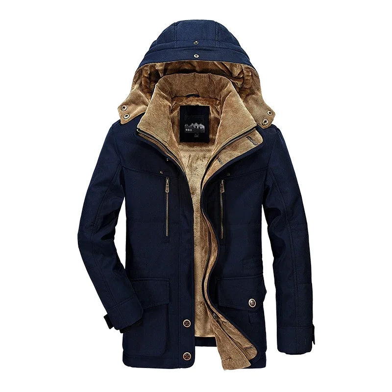 Parka Homme Hiver – Longue, Épaissie, Élégante et Ultra Chaude – Jusqu’à -30°C – Taille jusqu’au 7XL - BLACKBEARD OUTDOOR INDUSTRIES