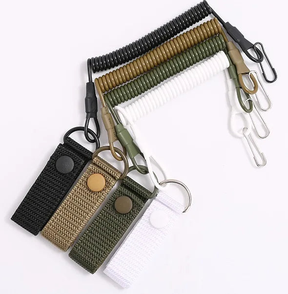 Dragonne Tactique Anti-perte Élastique - Protection Anti-vol, Anti-coupure, avec Mousqueton pour Armes de Poing et Accessoires BLACKBEARD OUTDOOR INDUSTRIES
