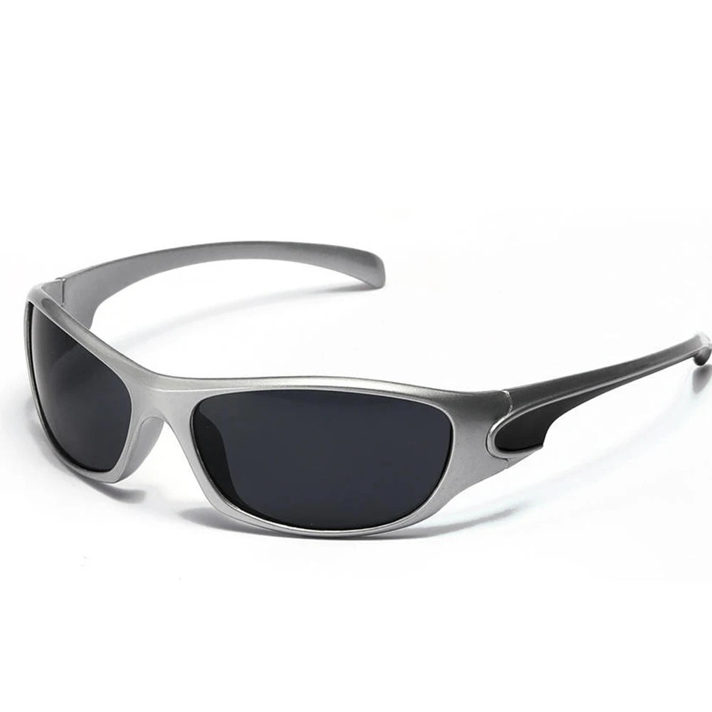 Lunettes de Soleil Y2K Argentées Unisexe – Style Punk 2000s Vintage - BLACKBEARD OUTDOOR INDUSTRIES