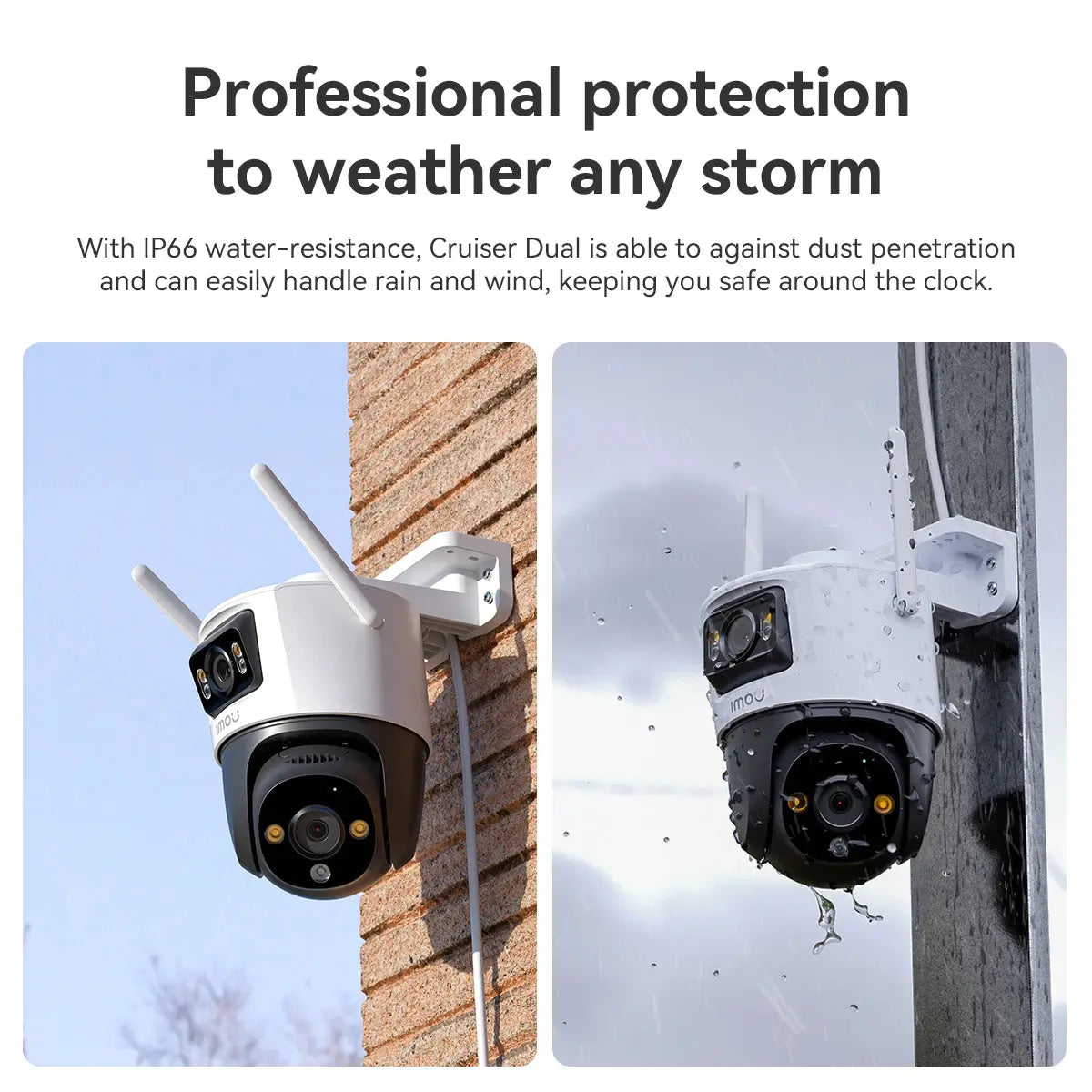 Caméra de Surveillance Extérieure IMOU Cruiser Dual – PTZ WiFi | 6MP / 8MP / 10MP | Double Objectif | IA Véhicule & Humain | Vision Nocturne Couleur Ma boutique