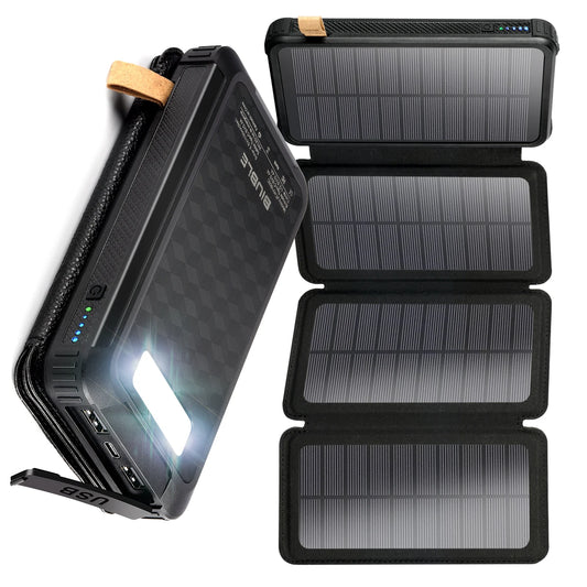 Chargeur Solaire Portable 20 000mAh – Idéal pour l’Extérieur - BLACKBEARD OUTDOOR INDUSTRIES
