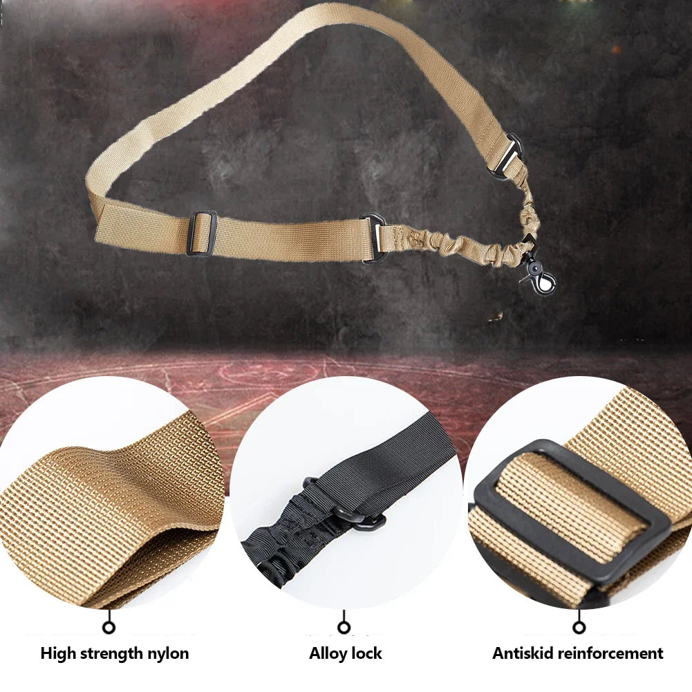 Sangle Tactique pour Fusil – 1, 2 ou 3 Points – Réglable avec Élastique Bungee - BLACKBEARD OUTDOOR INDUSTRIES