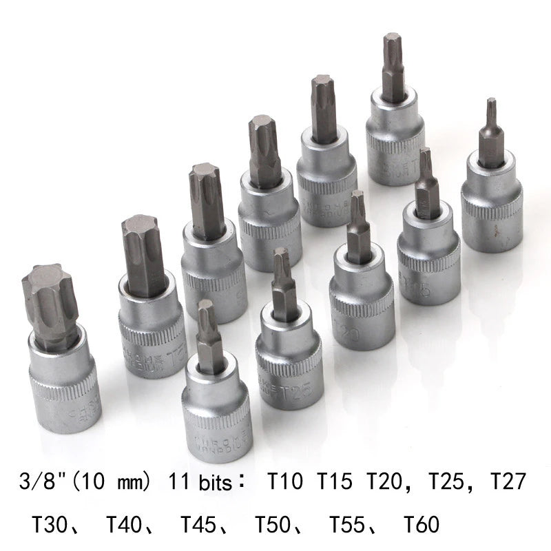 Set de 34 Pièces Douilles Torx Star & Embouts Sécurité – Mâle/Femelle E-Security - BLACKBEARD OUTDOOR INDUSTRIES