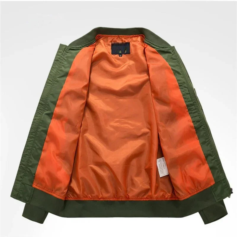 Veste Bomb MA1 Pilote Homme 2023 – Veste Baseball Épaissie Automne-Hiver, Coupe Casual et Militaire - BLACKBEARD OUTDOOR INDUSTRIES