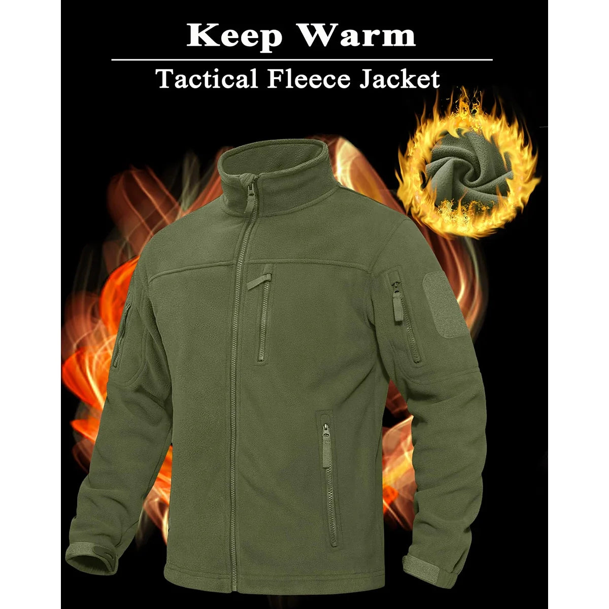 Veste Softshell Tactique Homme – Veste en Fleece Zippée, Chaude, Coupe-Vent et Multifonctionnelle avec Poches Zippées – Idéale pour le Randonnée, le Travail en Extérieur et les Activités en Plein Air BLACKBEARD OUTDOOR INDUSTRIES