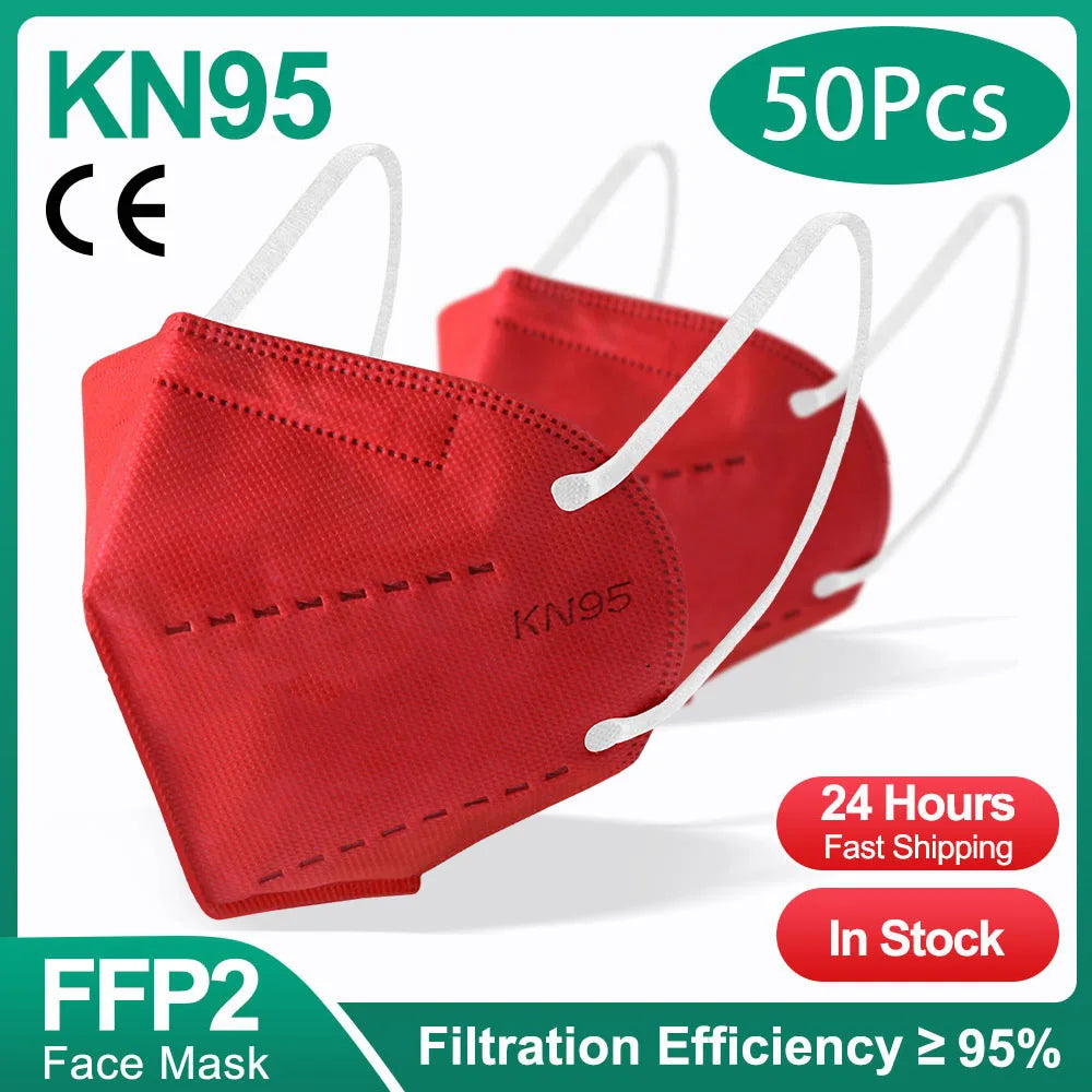 Masques FFP2 KN95 - 10 à 200 Pièces - Homologuées avec 5 Couches - BLACKBEARD OUTDOOR INDUSTRIES