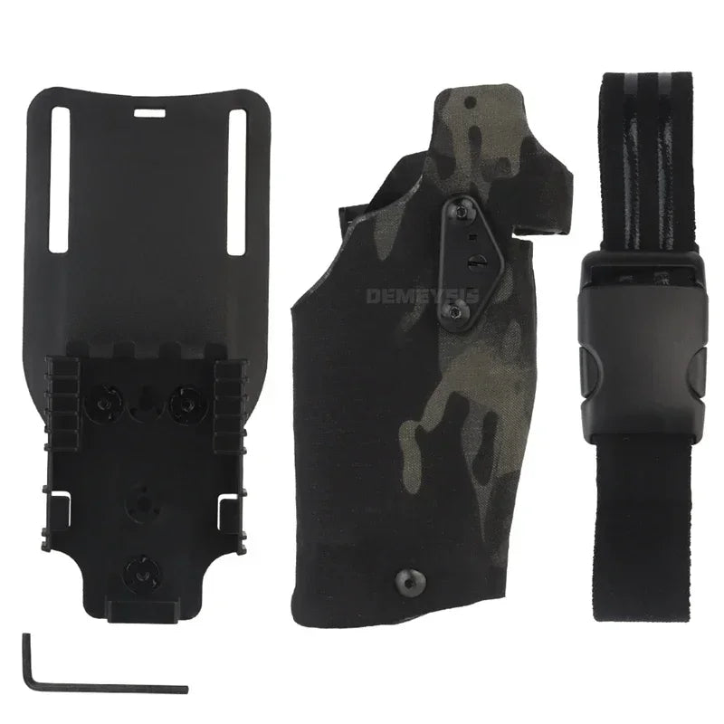 Holster Tactique de Cuisse – Pour Glock 17 Gen4 / G19 avec Lampe X300 / X300U - BLACKBEARD OUTDOOR INDUSTRIES