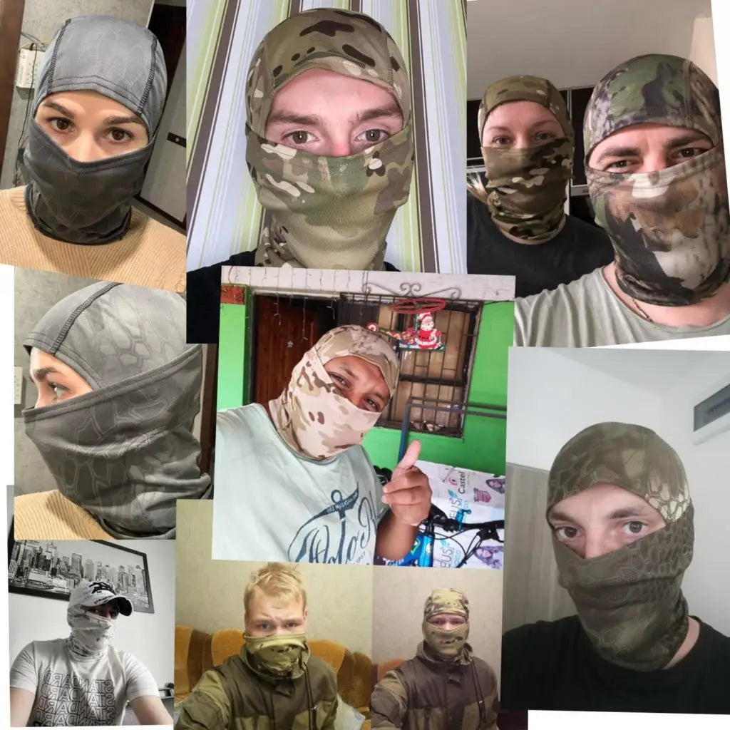 Balaclava Camouflage Multicam – Masque Intégral pour Ski, Cyclisme, Chasse, Airsoft et Plein Air - BLACKBEARD OUTDOOR INDUSTRIES
