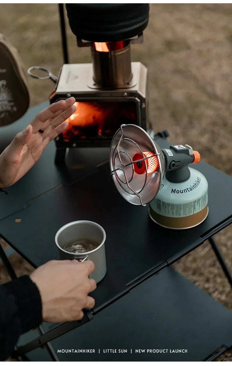 MOUNTAINHIKER Portable Mini Sun Gas Heating Stove Chauffage Gaz Portable Compact pour Camping et Activités Outdoor - BLACKBEARD OUTDOOR INDUSTRIES
