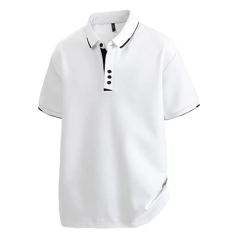 T-Shirt Homme Grande Taille 7XL–8XL | Élégance Casual Été – Col Chemise, Manches Courtes, Coton Ultra Doux Ma boutique